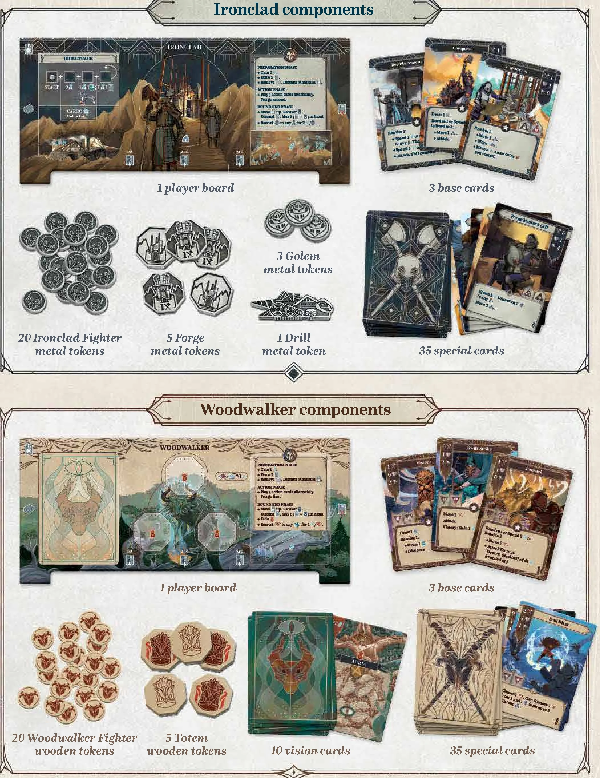 Faction and Solo Components
