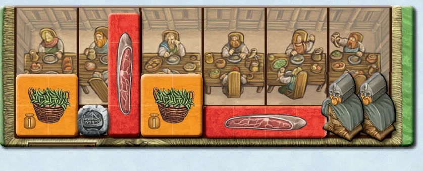 Feast horizontal and vertical tile layout