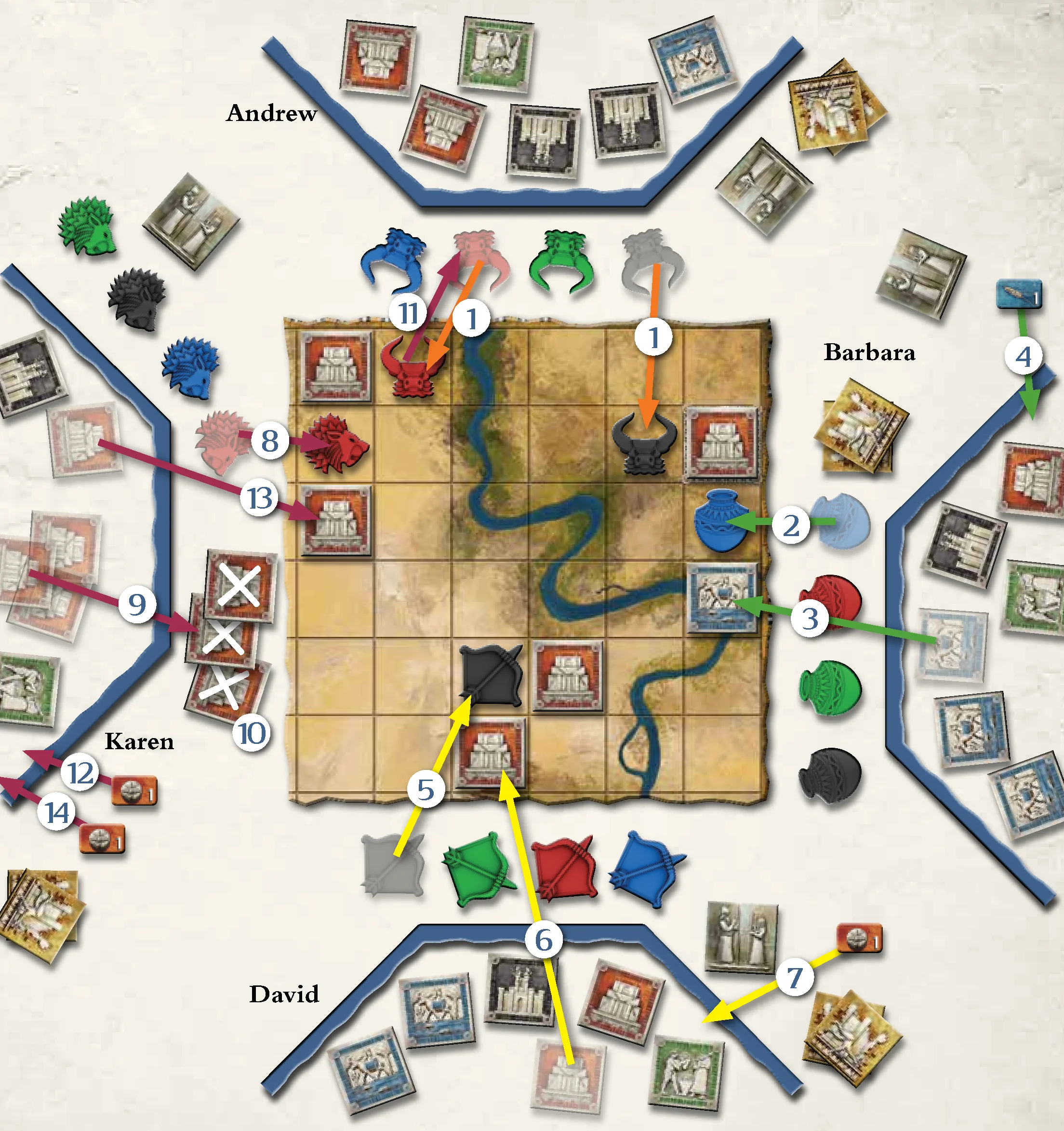 First Round Example Board Layout