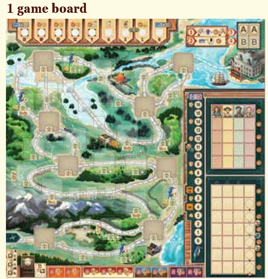 game board and sea routes board
