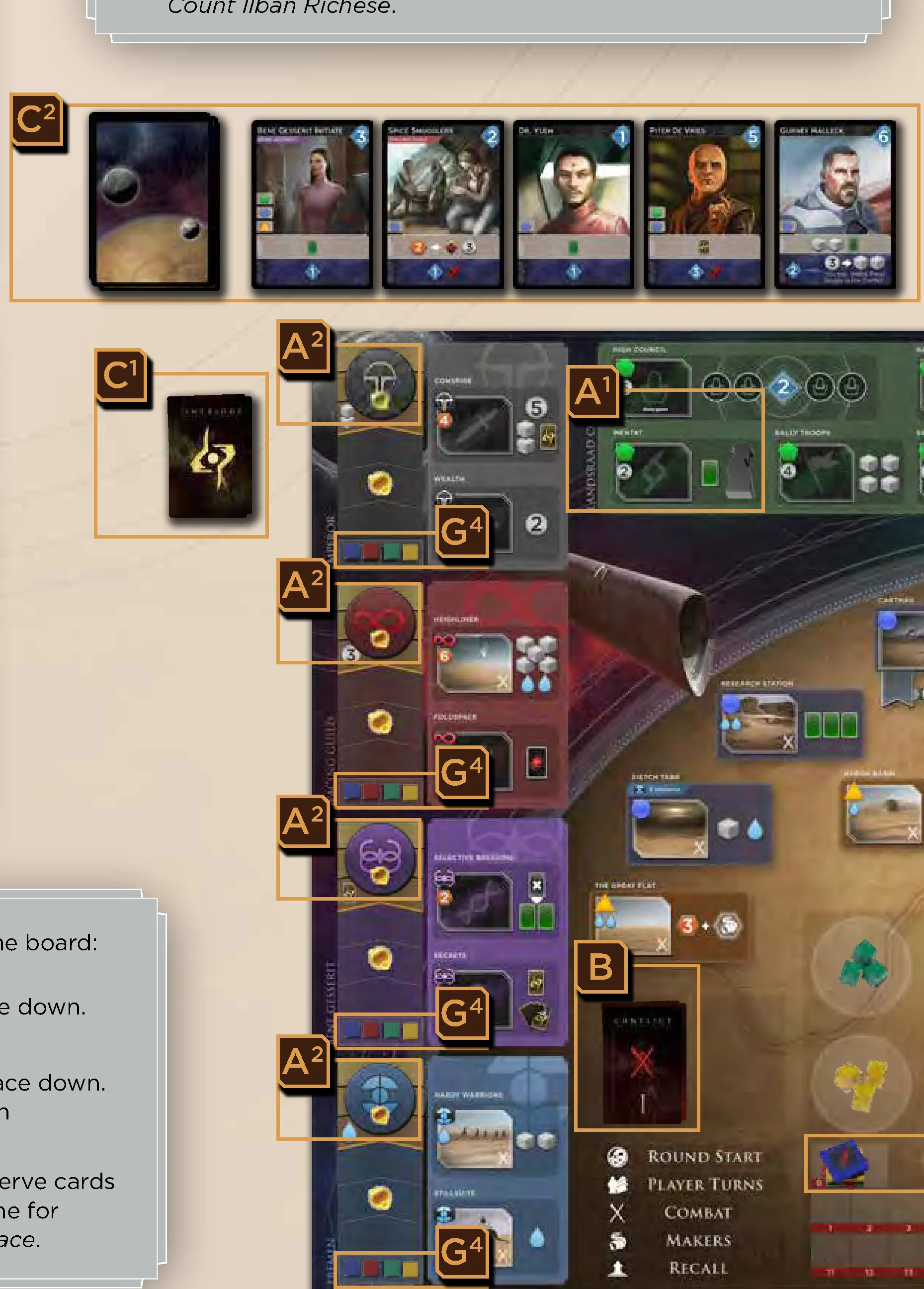 Game Board Setup Diagram