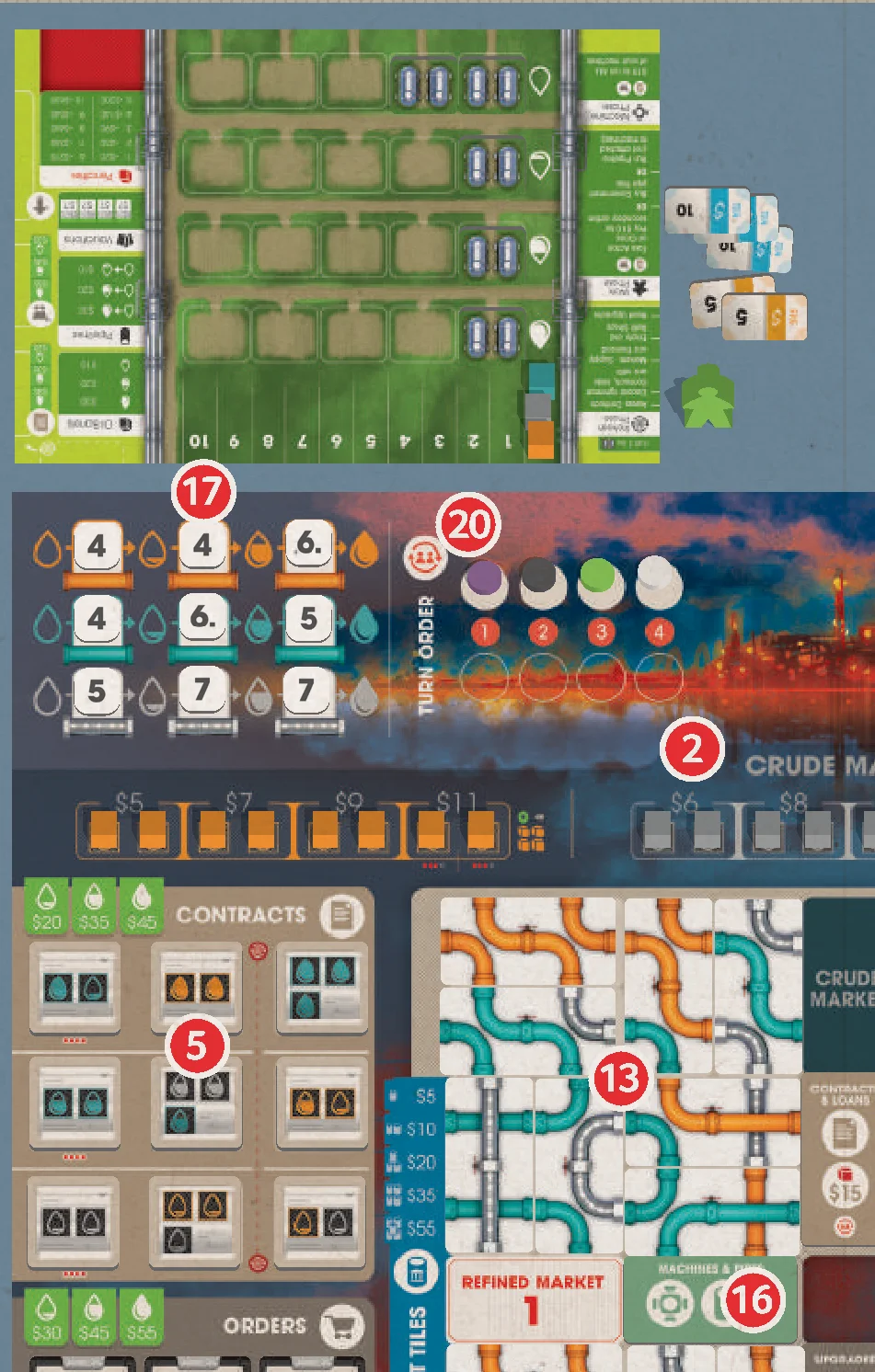 Game board setup diagram