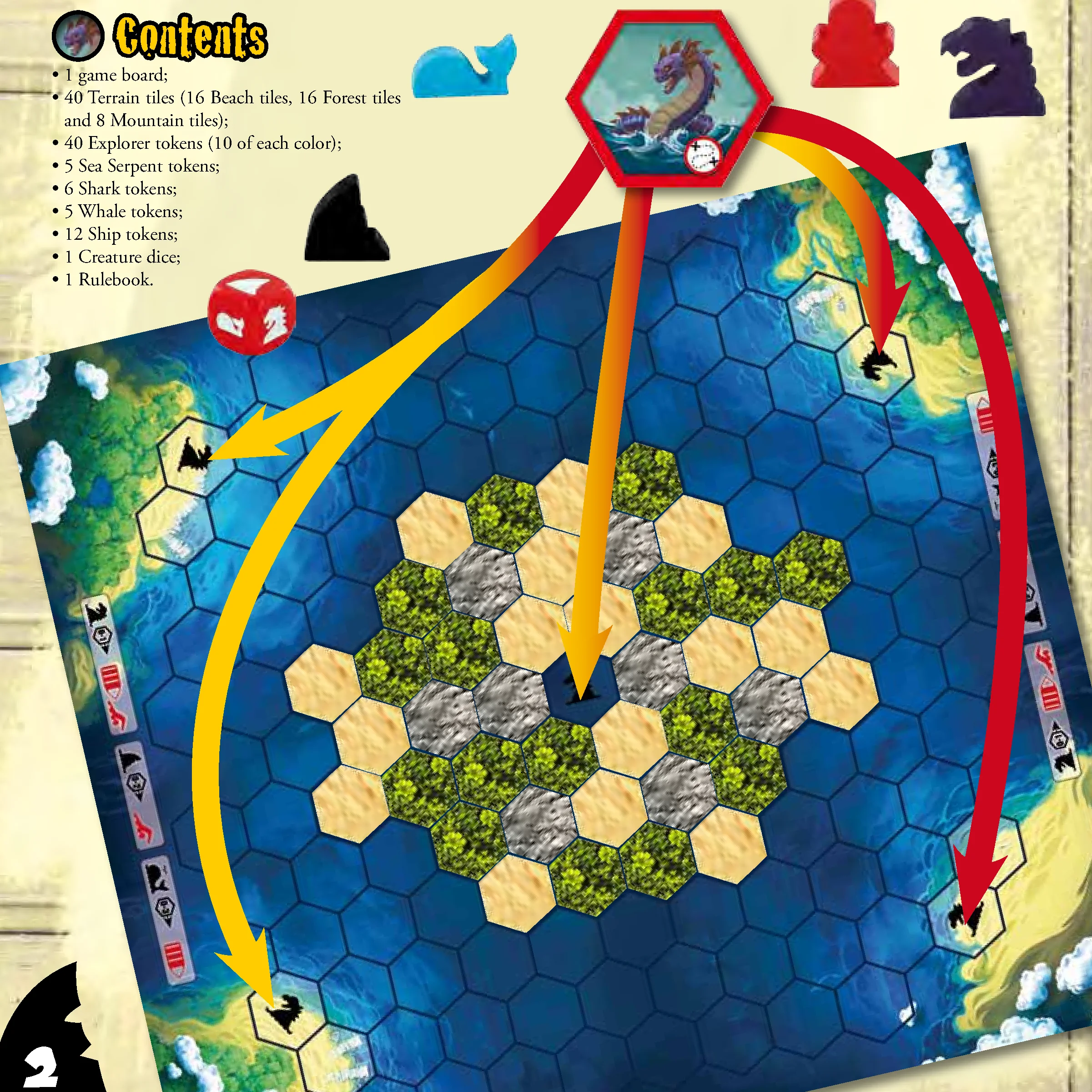 Game Setup Diagram and Board Layout