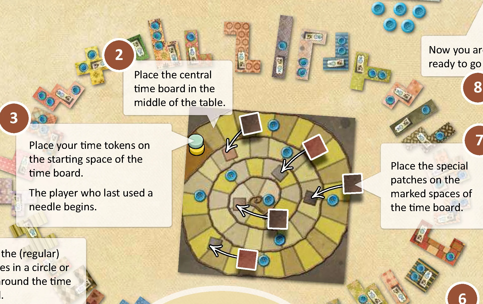 Game setup layout