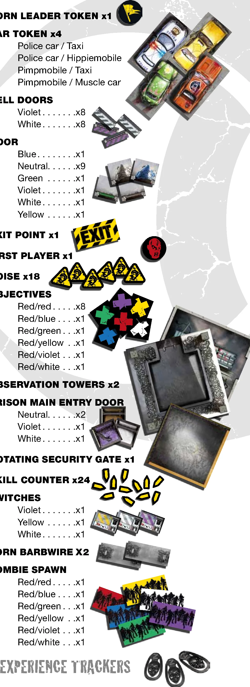 Game Tokens and Dice