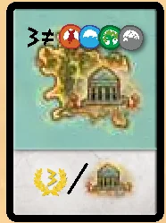 Goal card 3 different Terrain icons