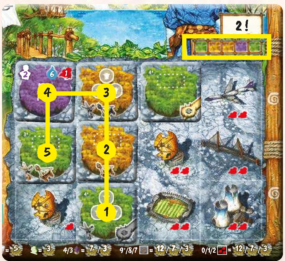 guide color path layout example