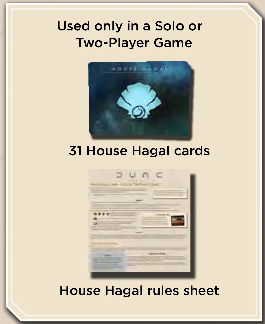 House Hagal Solo/2-Player Components