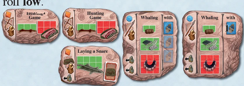 Hunting action spaces overview