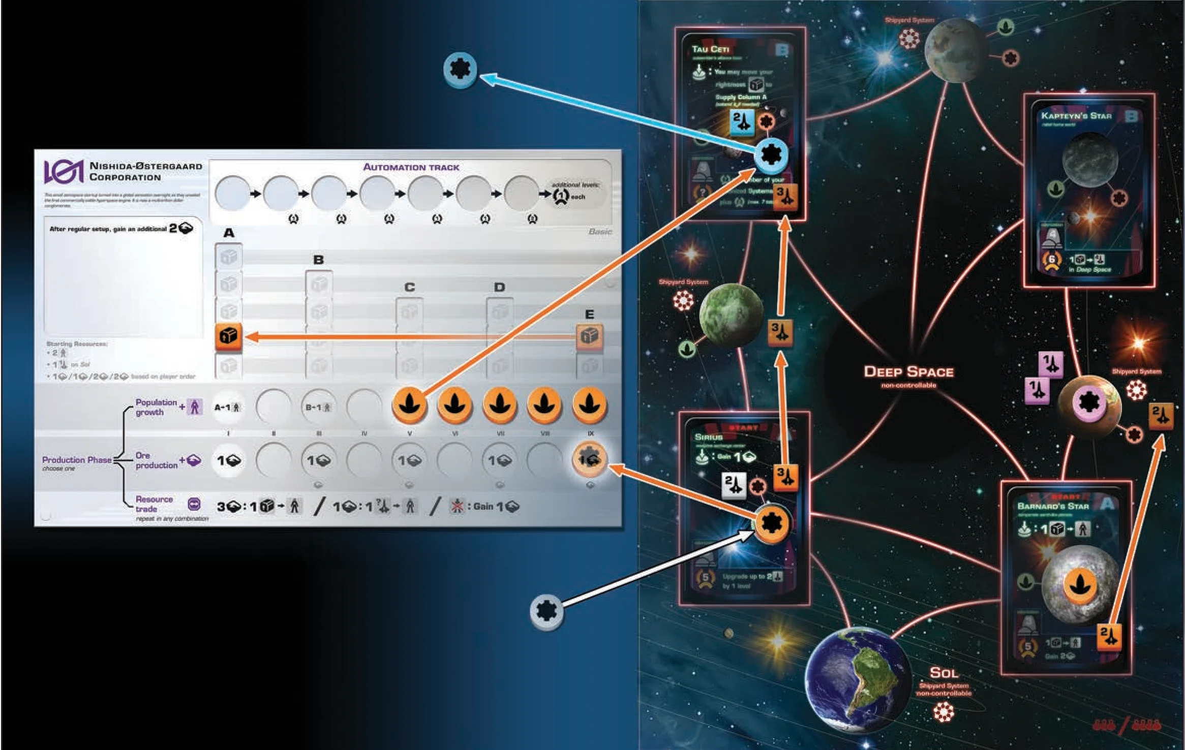 Hyperspace Jump and System control example diagram