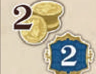 2 gold 2 vp