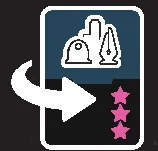 Flip card up