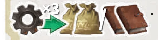 Pay gear gain food or book 3x