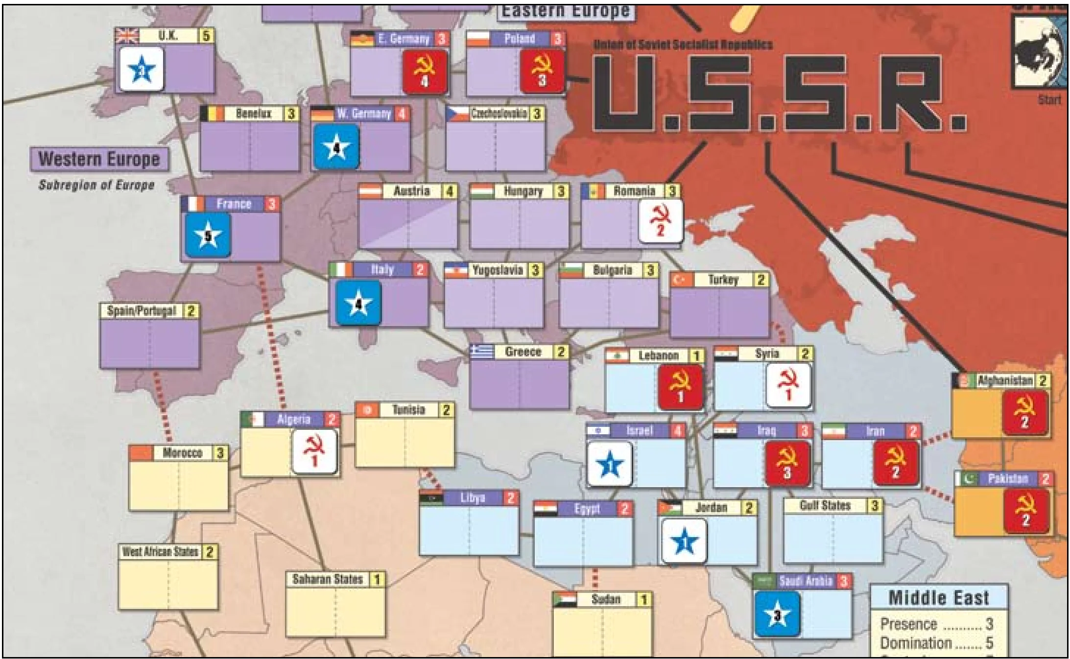 Illustration 6: Europe at End of Turn 2