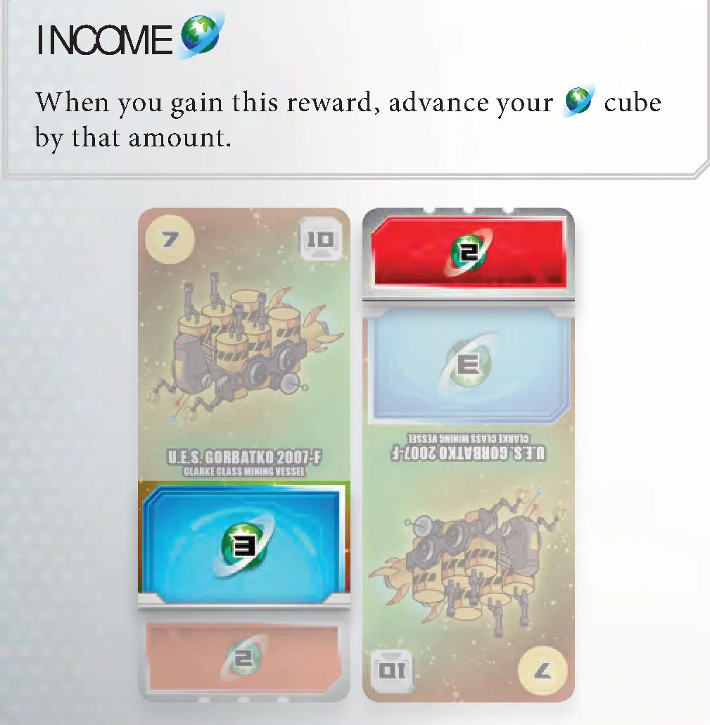 Income reward card example