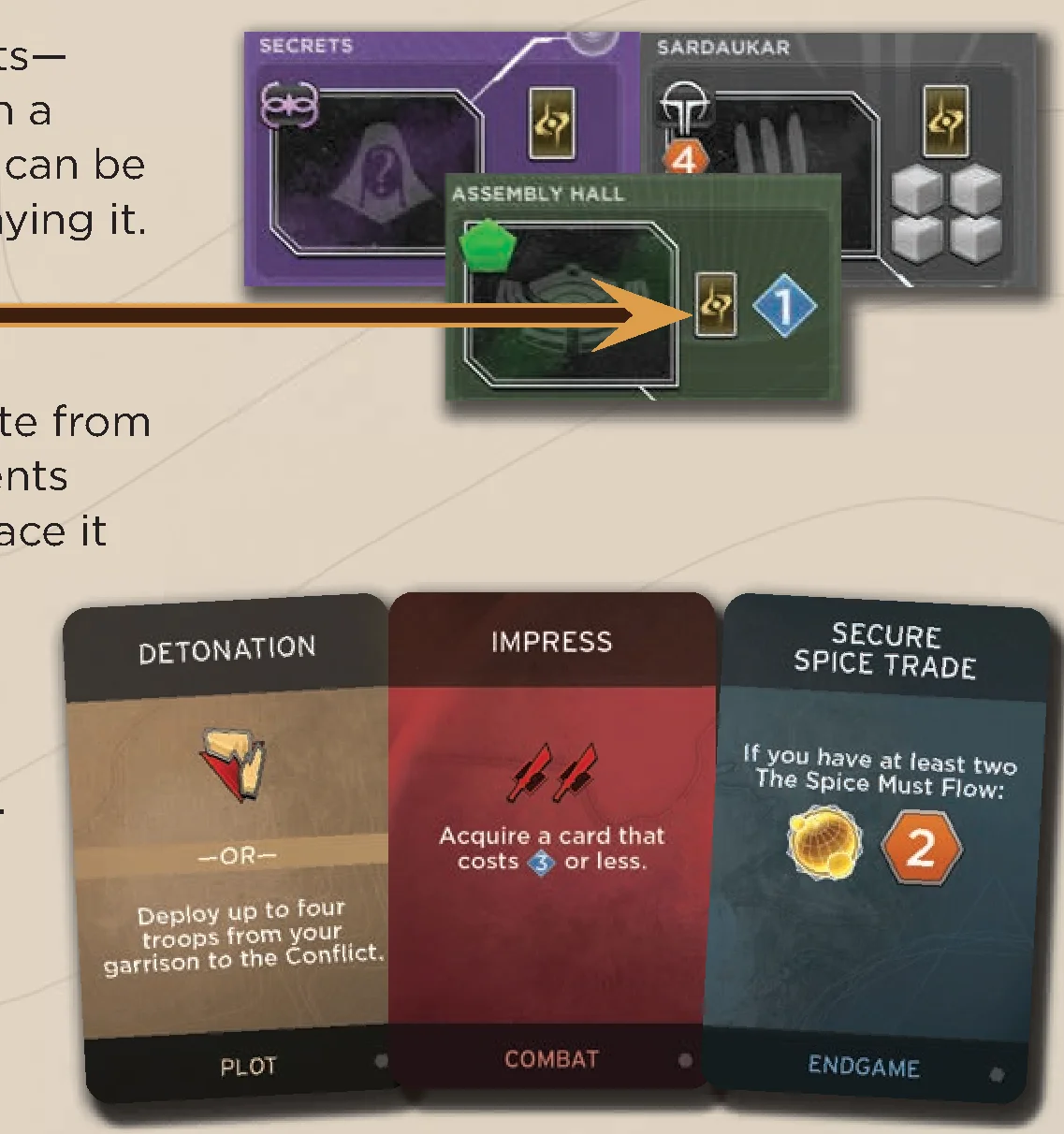 Intrigue Card Types and Obtaining Spaces