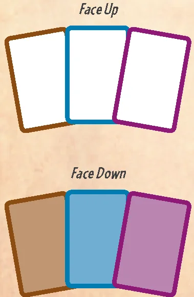 Legend for Face Up and Face Down cards