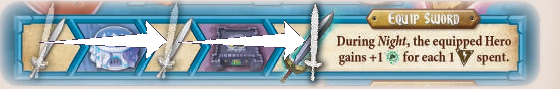 Legendary sword item track example