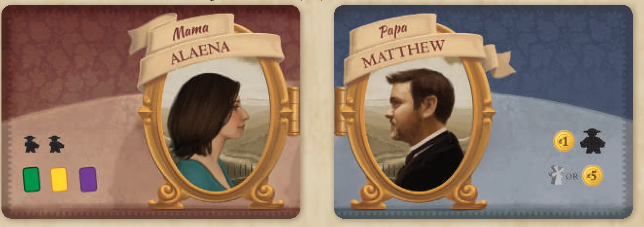 Mama and Papa Card Example