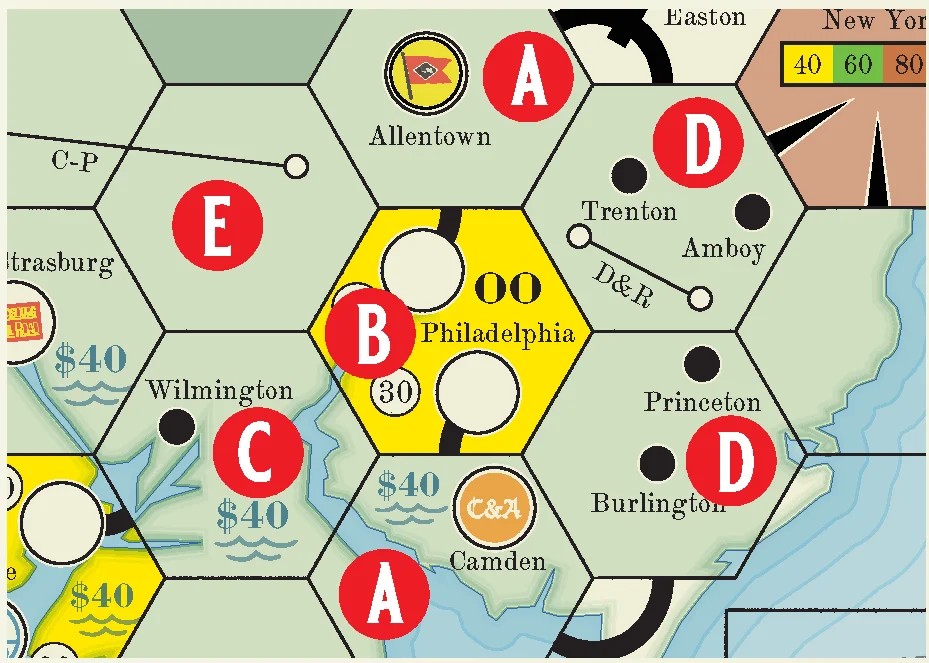 Map Hex Markings and Matching Tiles