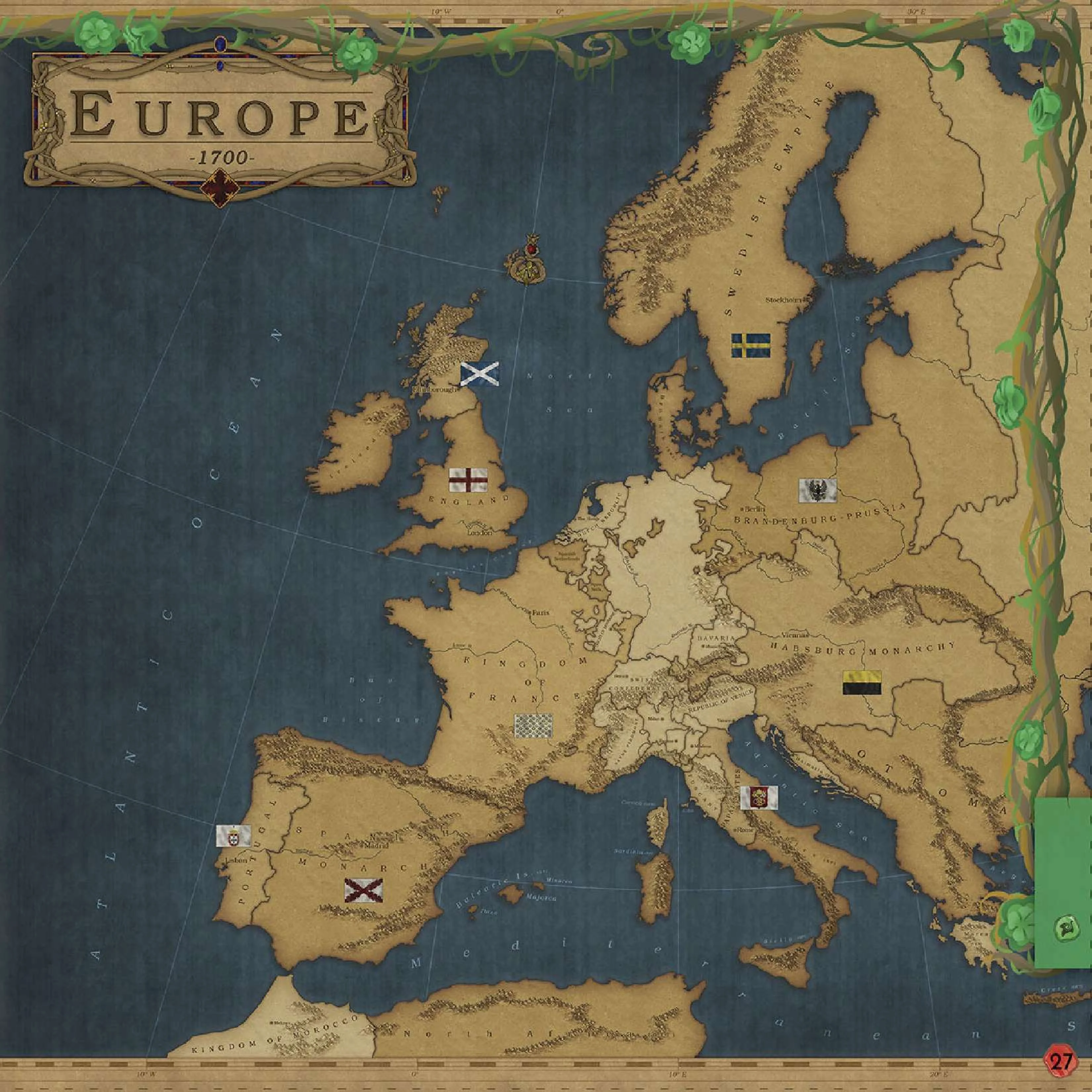 Map of Europe - 1700