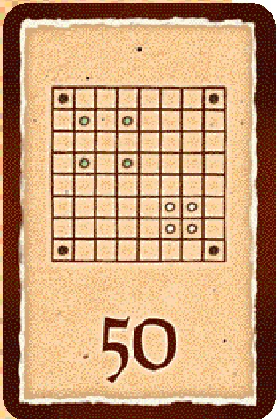 Master card: Knights forming a square (50 pts)
