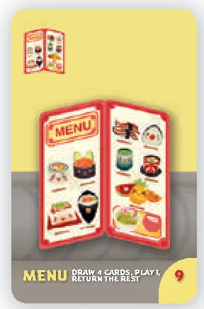 Menu card