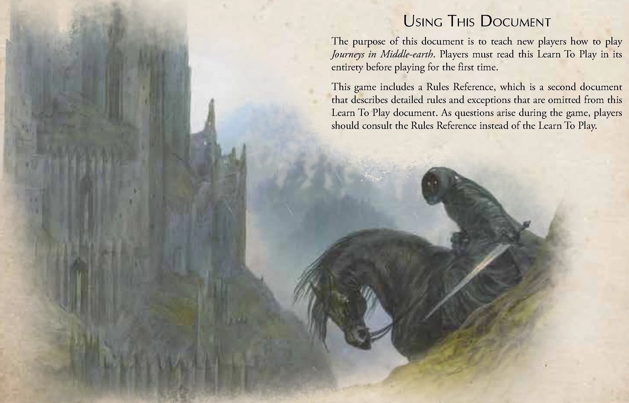 Middle-earth Landscape Illustration