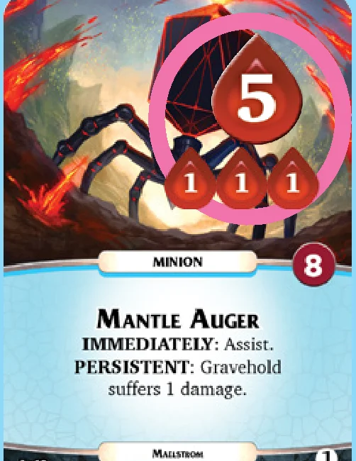 Minion card example: Mantle Auger