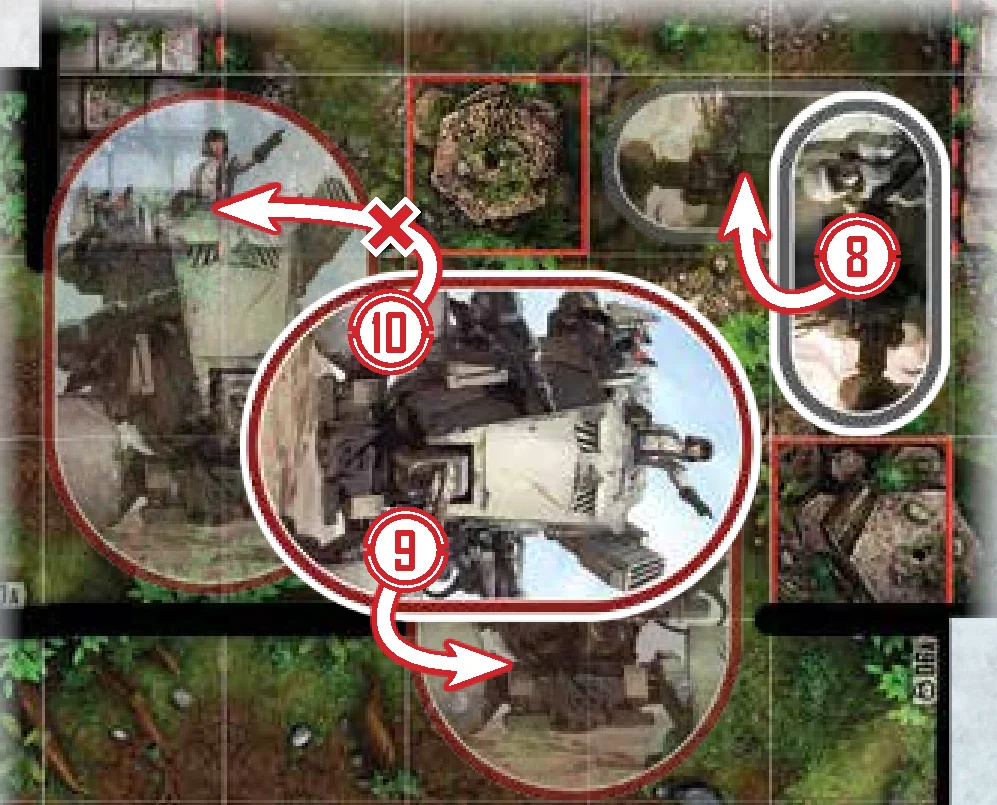 Movement Examples 8, 9, 10: Large figure base rotation
