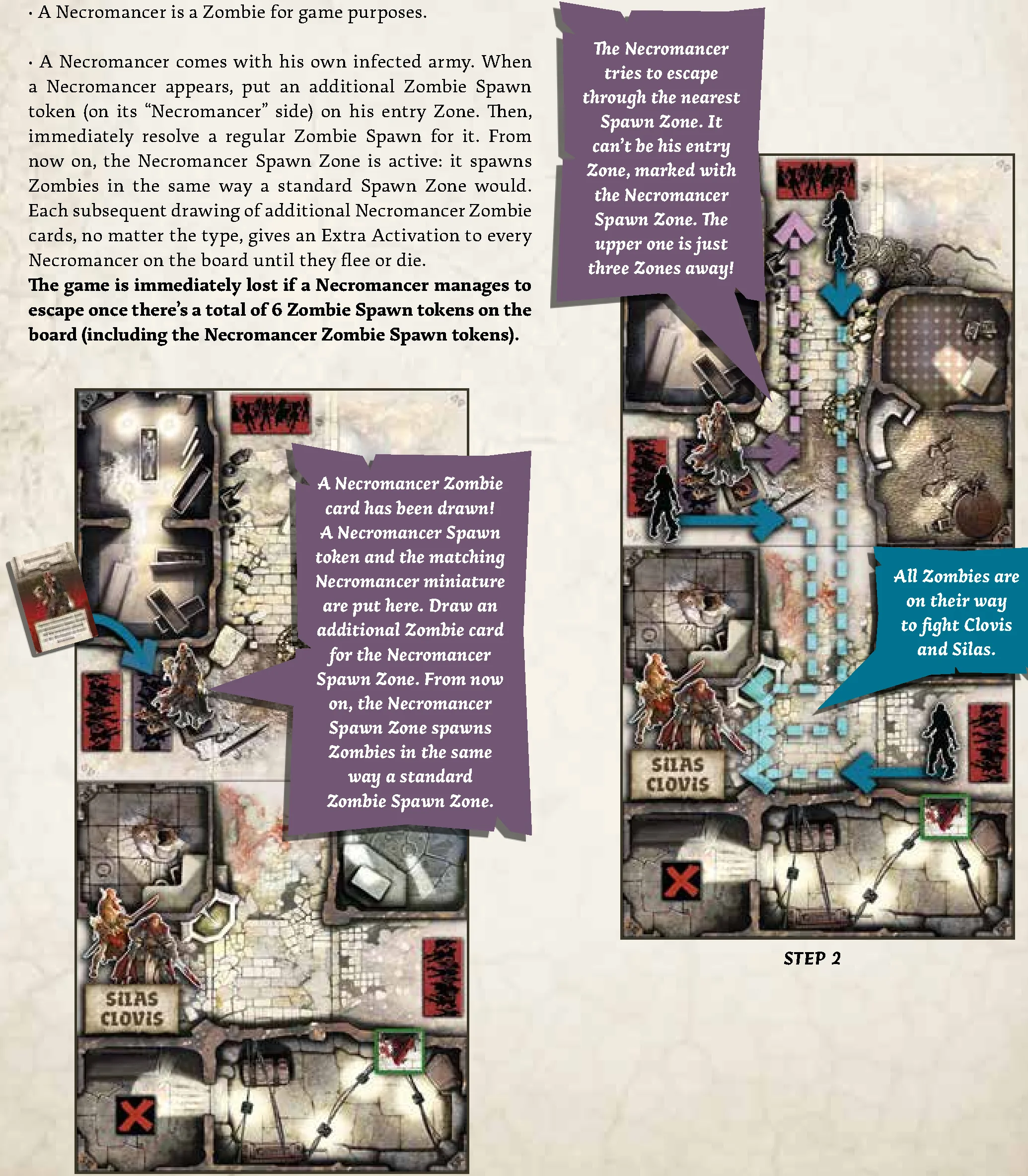 Necromancer Entry and Movement Diagram