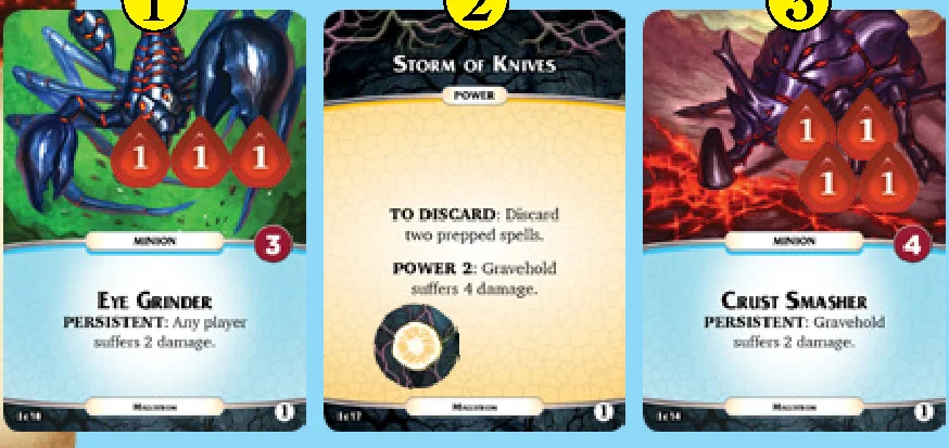 Nemesis cards in play order