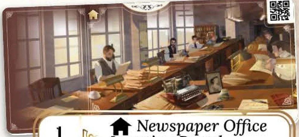 Newspaper Office Location Board