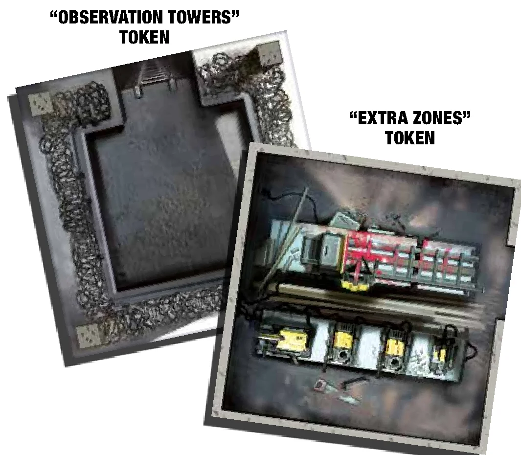 Observation Towers and Torn Barbwire Tokens