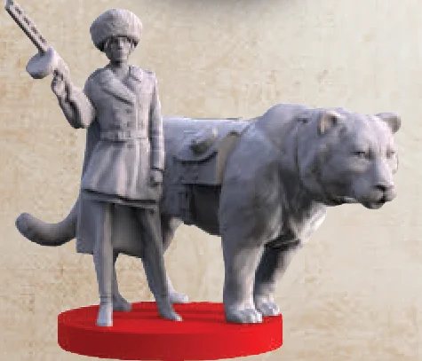 Olga Romanova and Changa miniature