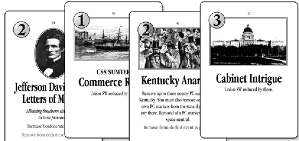 Opening Confederate Hand Cards