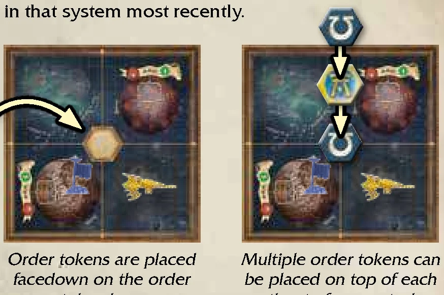 Order Tokens Stacking Example
