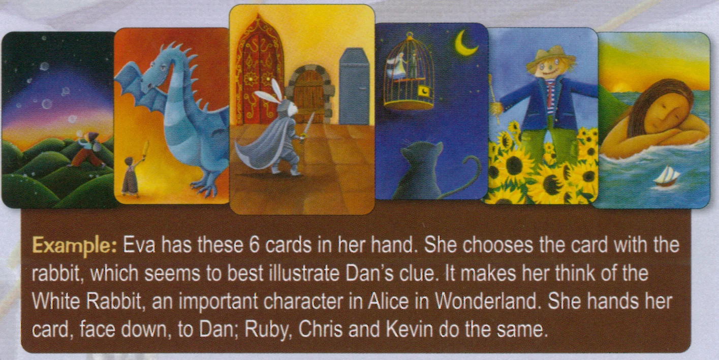 Other players selecting cards example