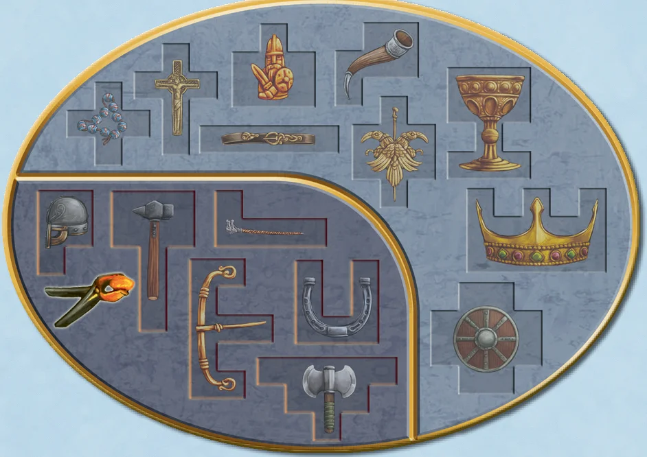 Oval supply board for special tiles