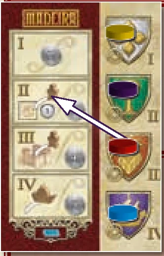 Passing Column on Guild Board