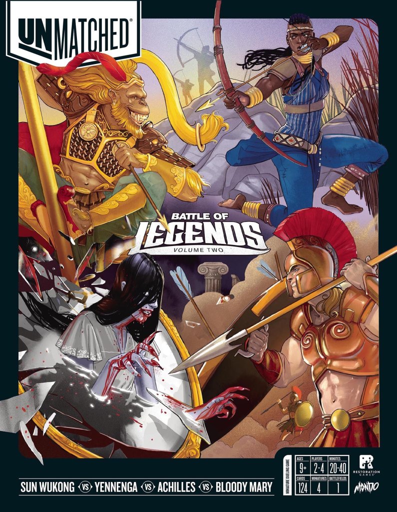 Unmatched: Battle of Legends, Volume Two board game cover