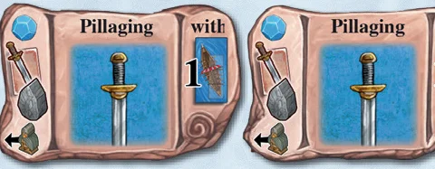 Pillaging action spaces