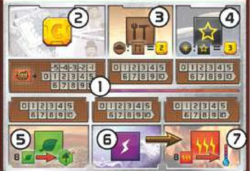 Player Board Layout