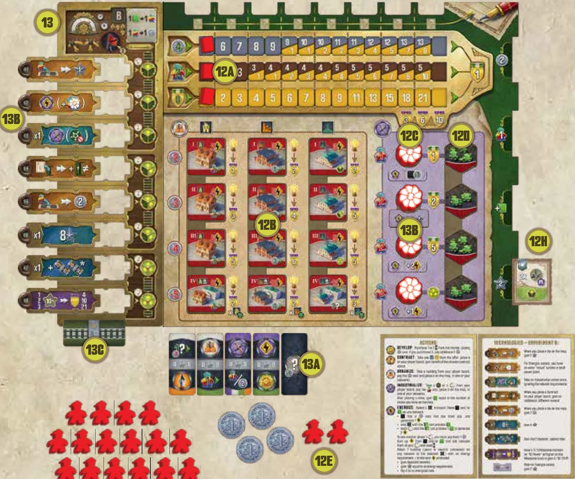 Player Board Setup Reference