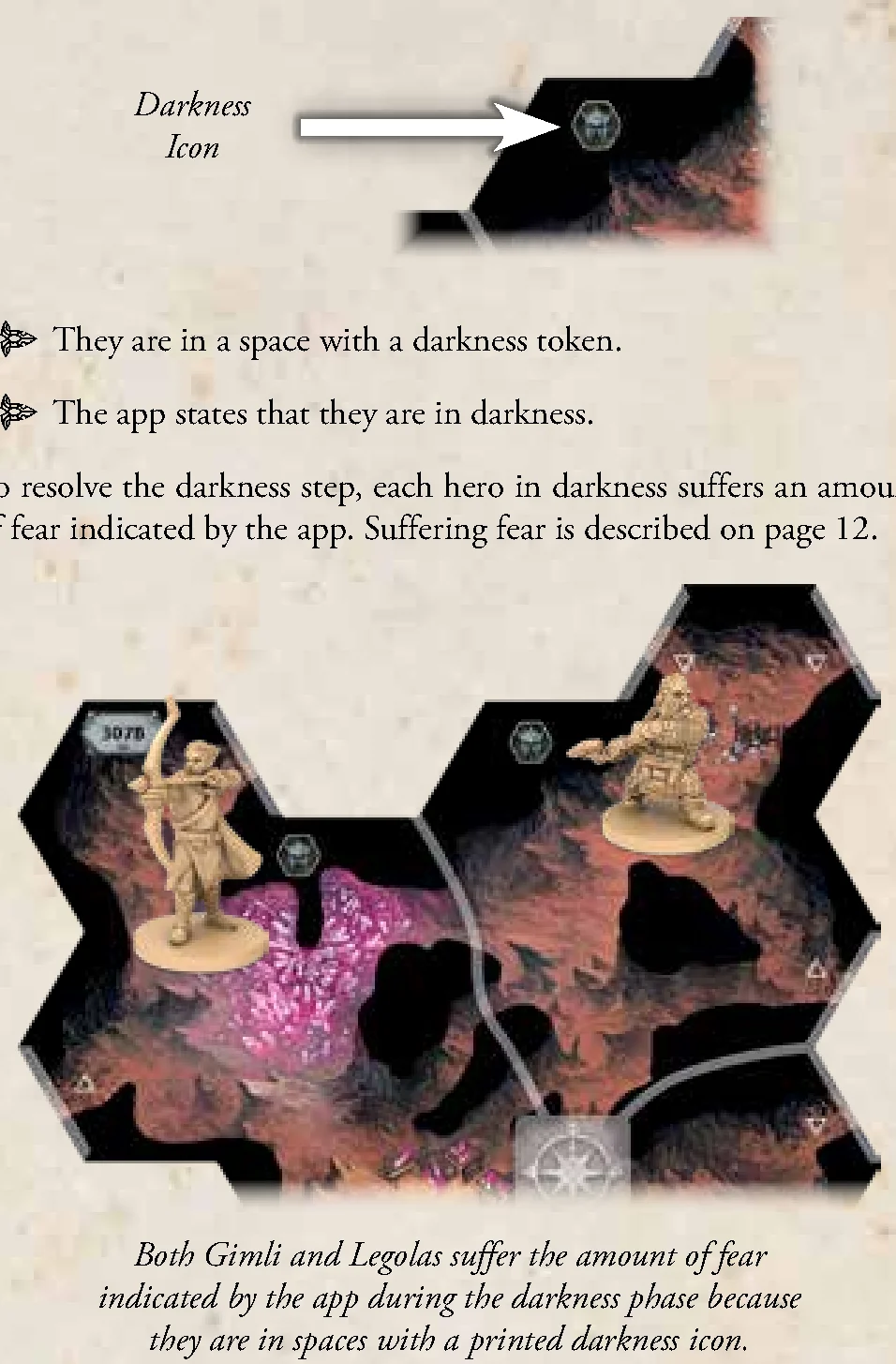 Printed Darkness Icon and Darkness Resolution Example