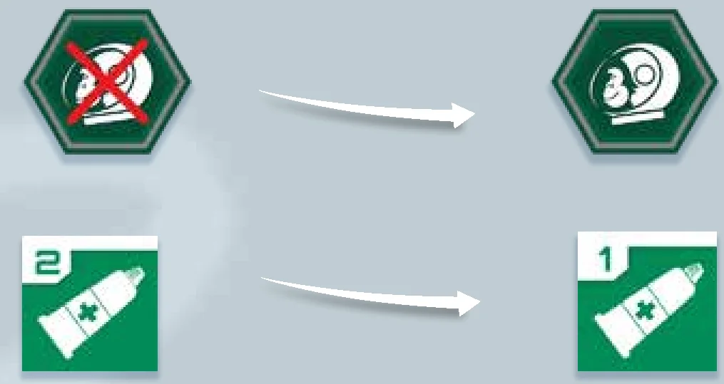 Reviving a downed character with Nanogel