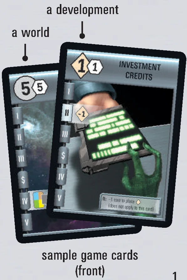Sample Game Cards Front (World and Development)