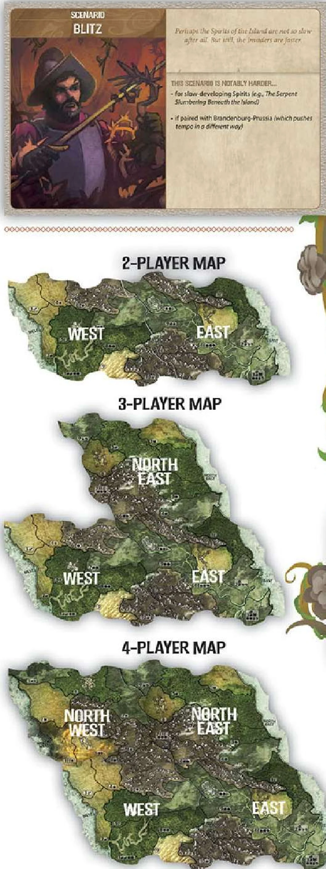 Scenario Card and Thematic Maps Layout
