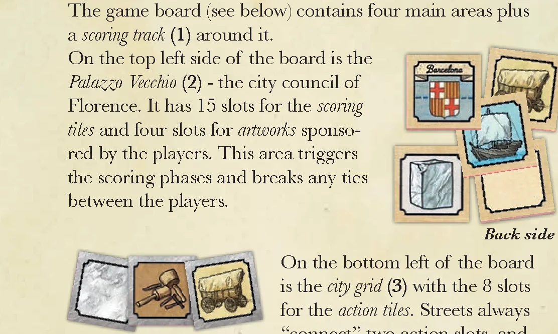 Scoring and Action Tiles Front and Back