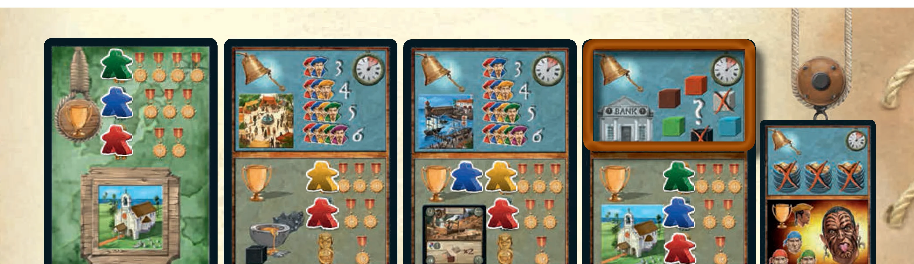 scoring example cards display
